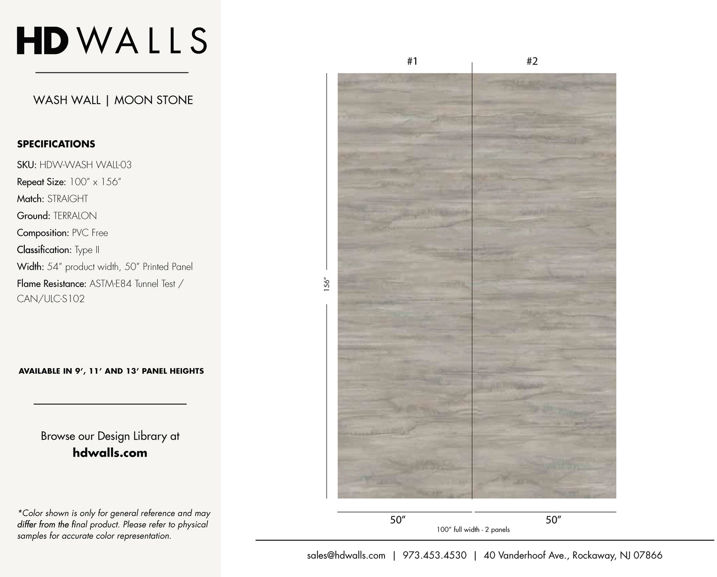 WASH WALL - MOON STONE