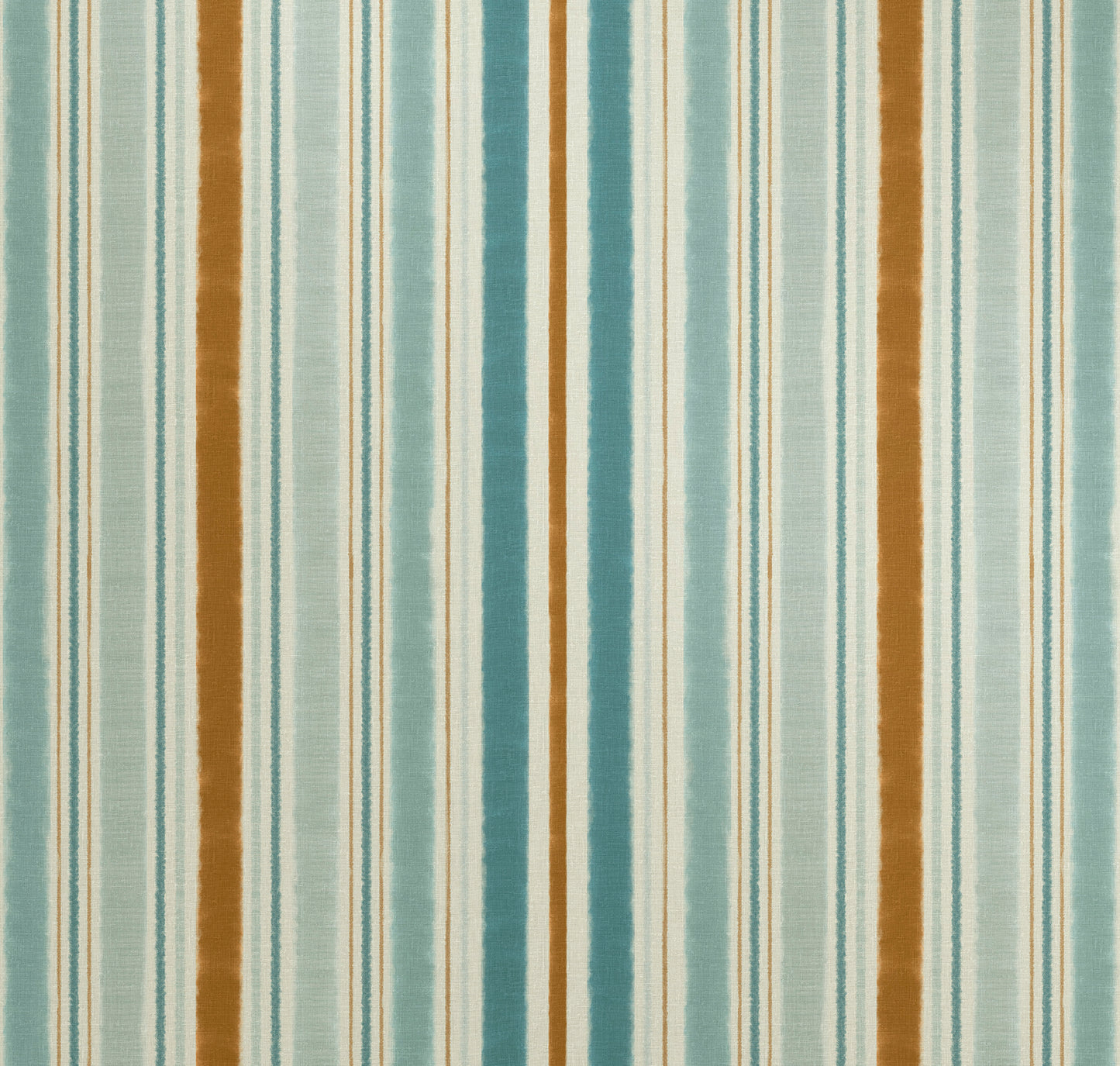 Striped fabric pattern with vertical lines in brown, blue, and beige.