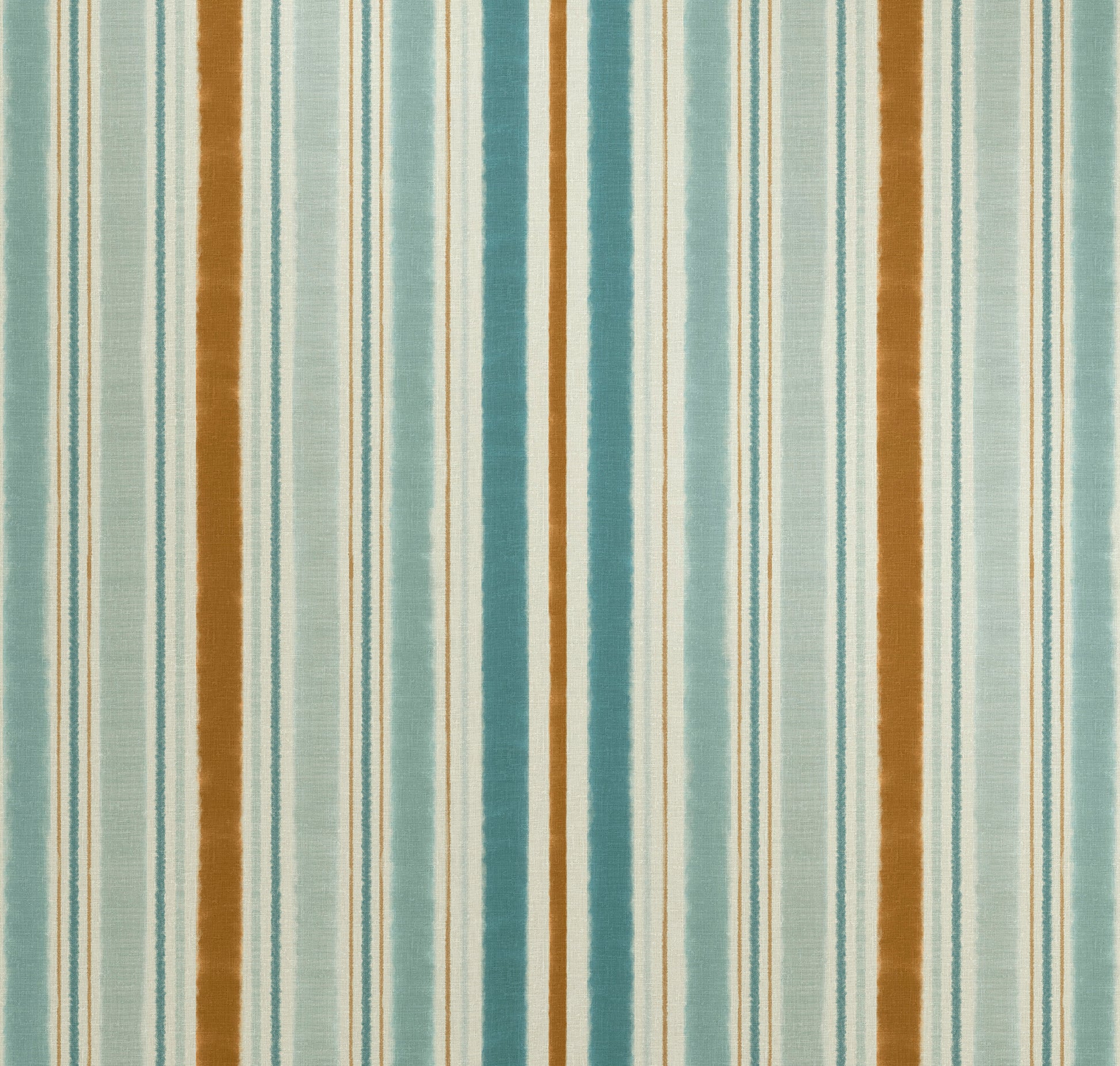 Striped fabric pattern with vertical lines in brown, blue, and beige.