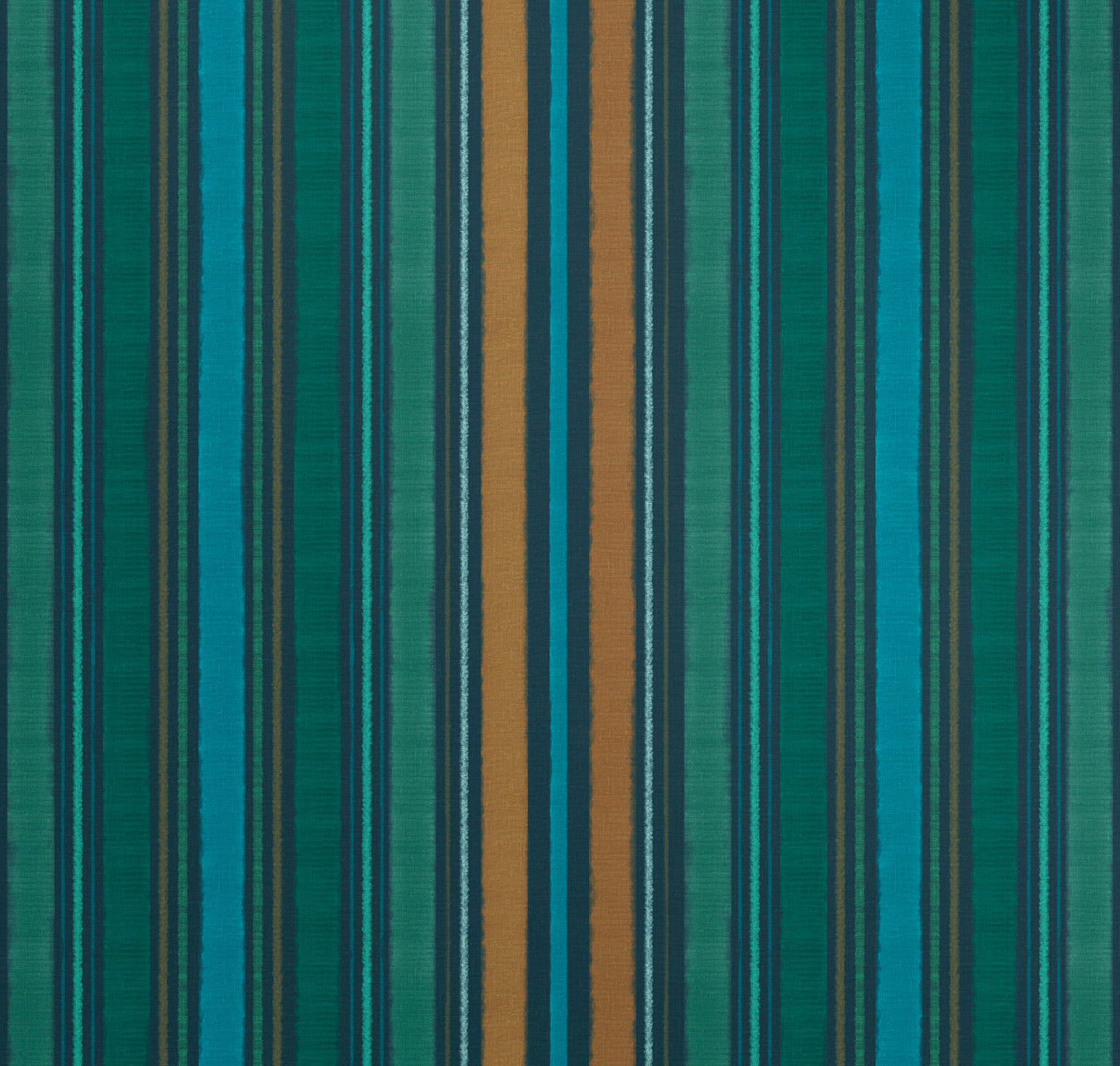 Striped fabric pattern with green, blue, and brown colors