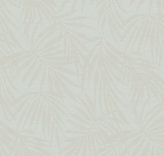 Fronds Dusk palm frond wallcovering product swatch — Type II vinyl grasscloth by HDWALLS