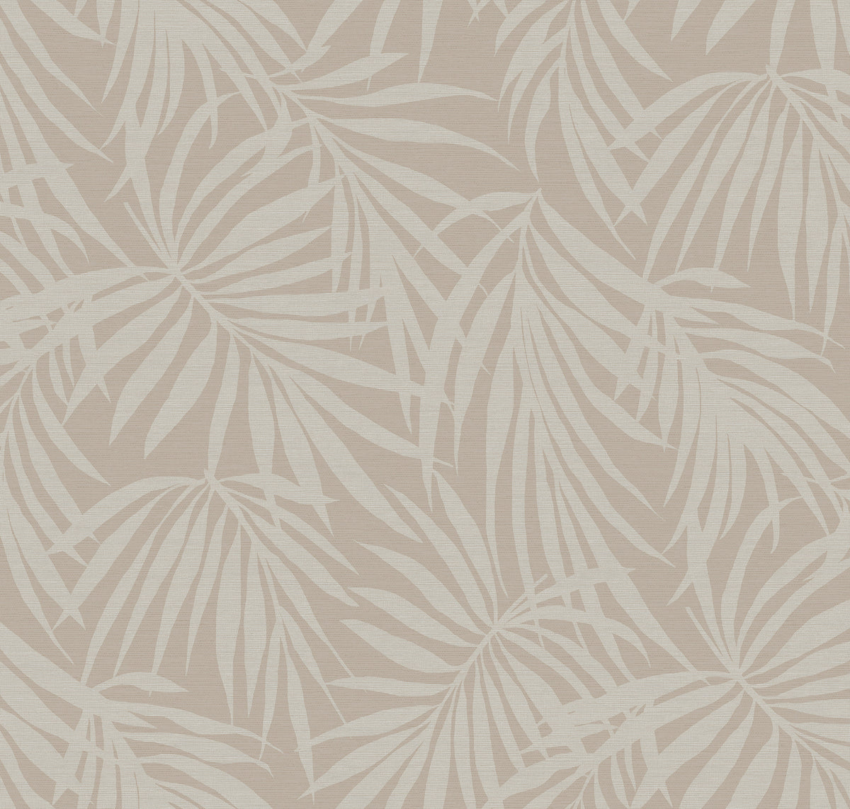 Fronds Silhouette Blush by HDWALLS — layered tropical palm leaf wallpaper in soft blush neutrals
