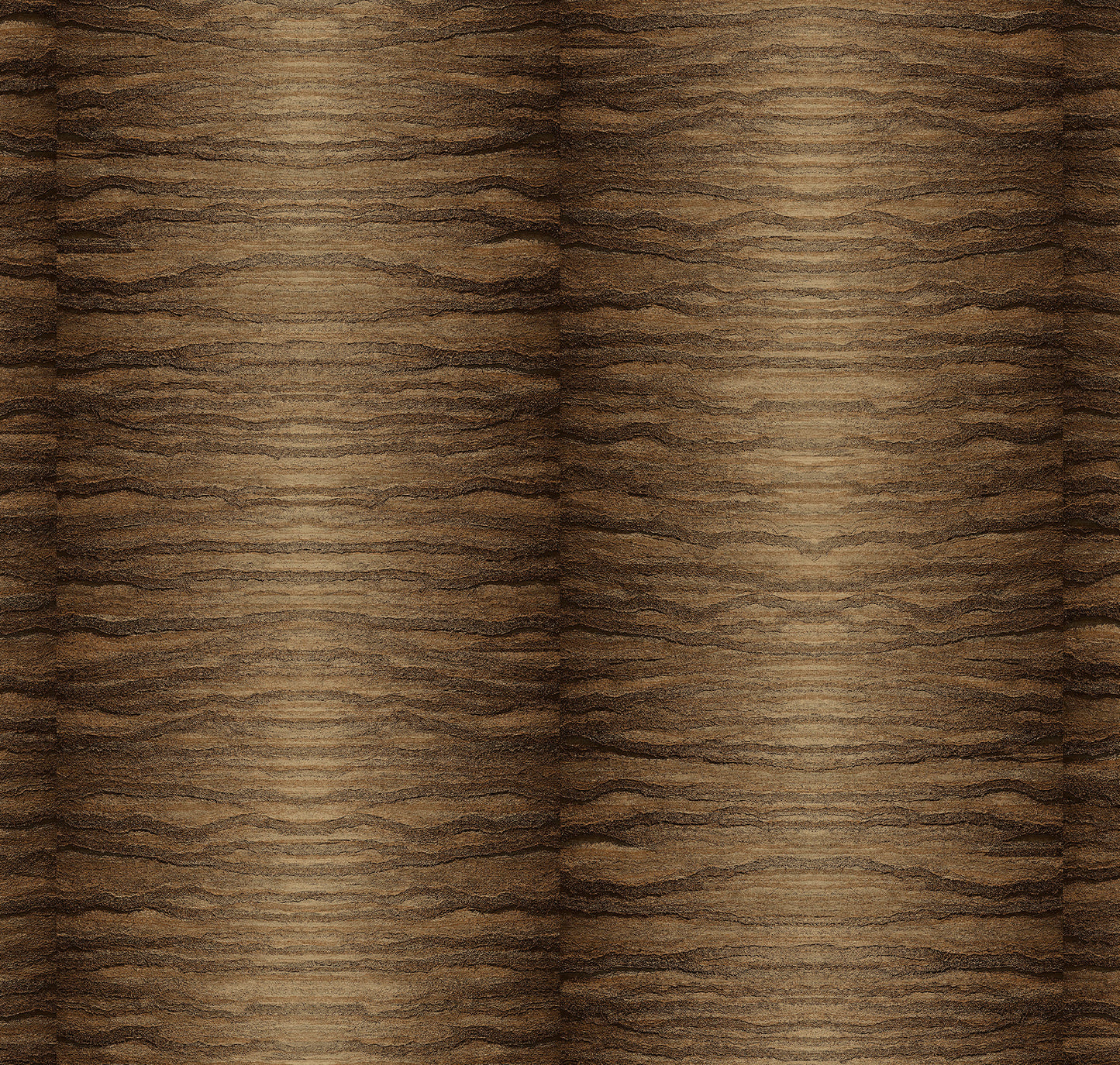Ceylon Nutmeg Spice Type II vinyl wallcovering close-up — warm toasted amber wood-grain moiré pattern by HDWALLS