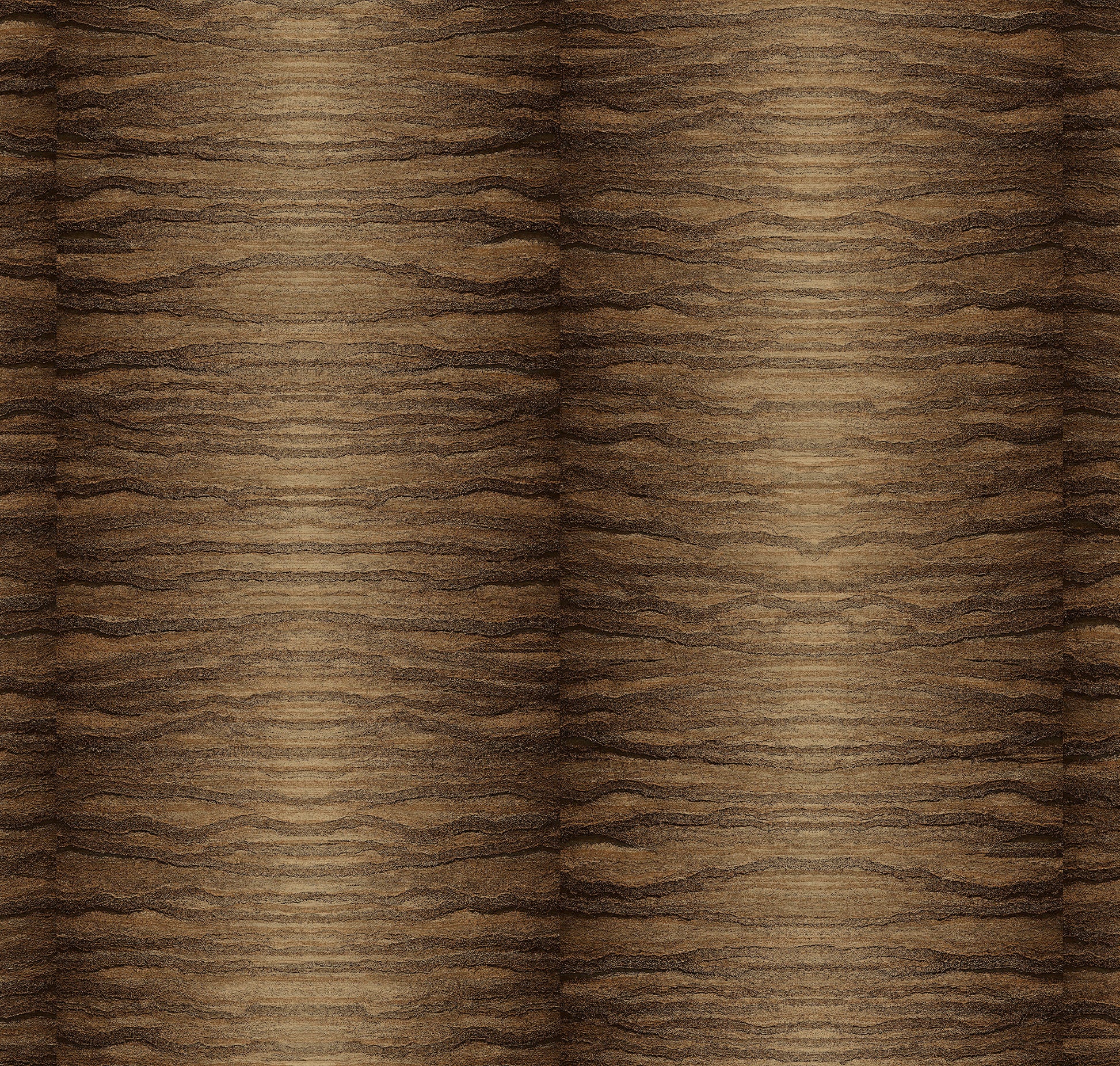 Ceylon Nutmeg Spice Type II vinyl wallcovering close-up — warm toasted amber wood-grain moiré pattern by HDWALLS
