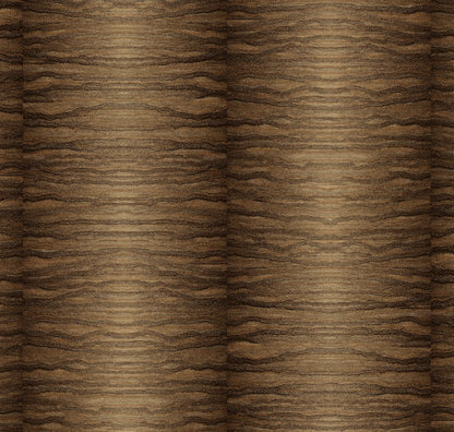 Ceylon Nutmeg Spice Type II vinyl wallcovering close-up — warm toasted amber wood-grain moiré pattern by HDWALLS
