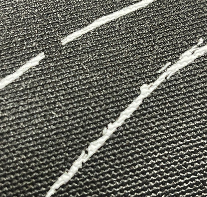 Chrysanthemum Chalk macro texture detail — fine white line-art chrysanthemum wallcovering by HDWALLS