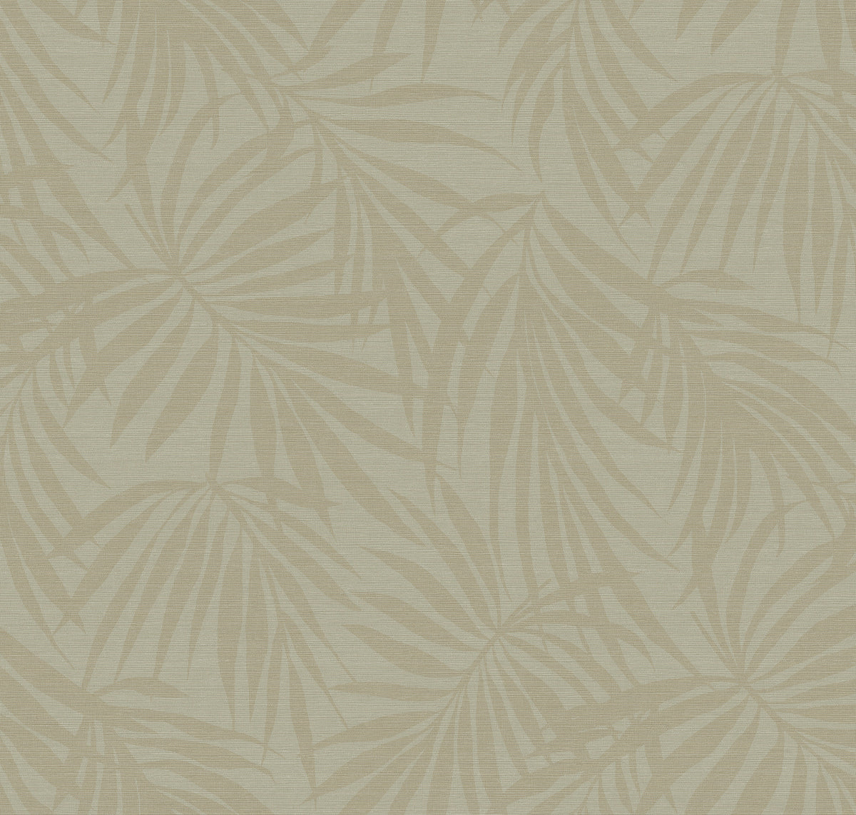 Fronds Dusk palm frond wallcovering product swatch — Type II vinyl grasscloth