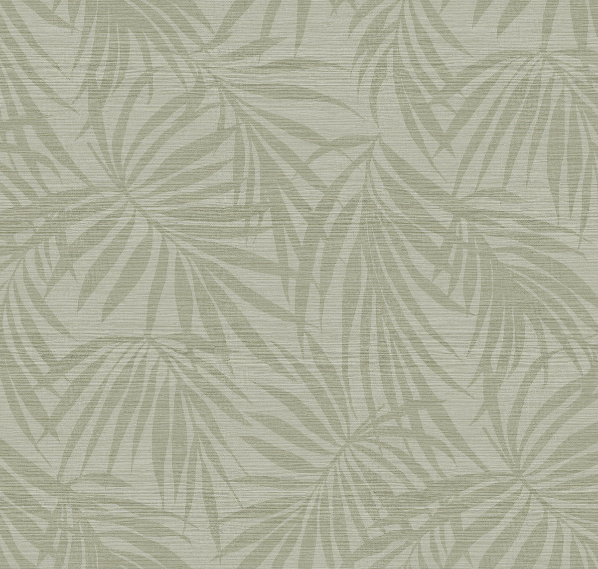 Fronds Twilight palm frond wallpaper digital render — grasscloth texture