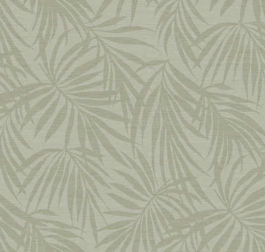 Fronds Twilight palm frond wallpaper digital render — grasscloth texture
