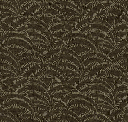 Lugano Cocoa durable commercial grade wallpaper macro swatch showing wipeable heavy-duty Type II contract vinyl texture.