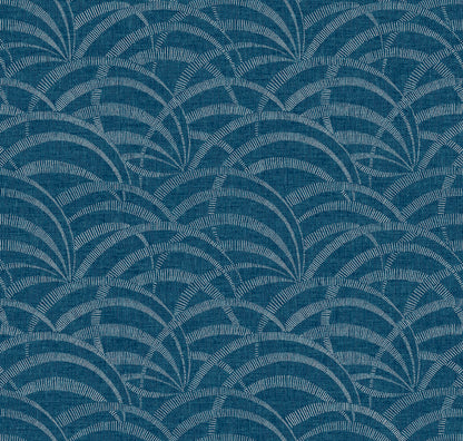 Lugano Dungaree durable commercial grade wallpaper macro swatch showing wipeable heavy-duty Type II contract vinyl texture.