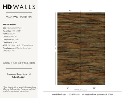 WASH WALL - COPPER TIDE
