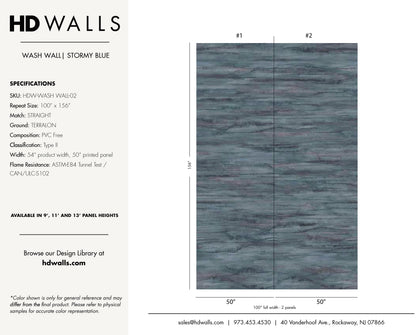 WASH WALL - STORMY BLUE