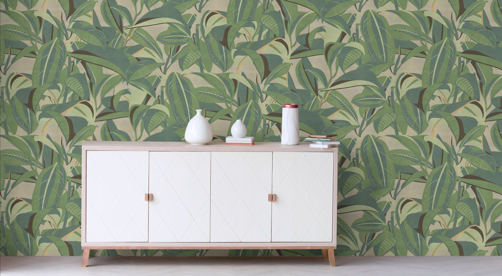 Bokhara Lush high-performance designer wallcovering installed in a high-traffic commercial hospitality and luxury residential interior design layout.